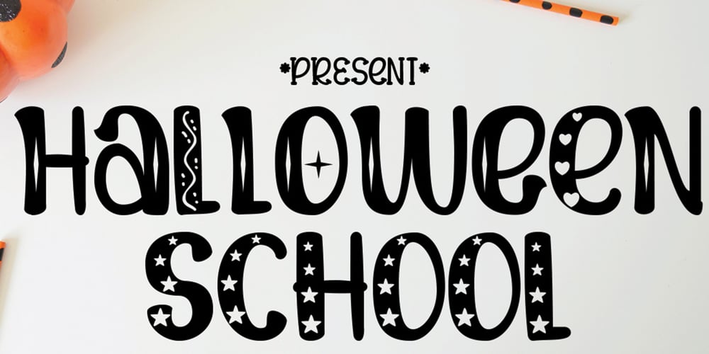 Halloween School font