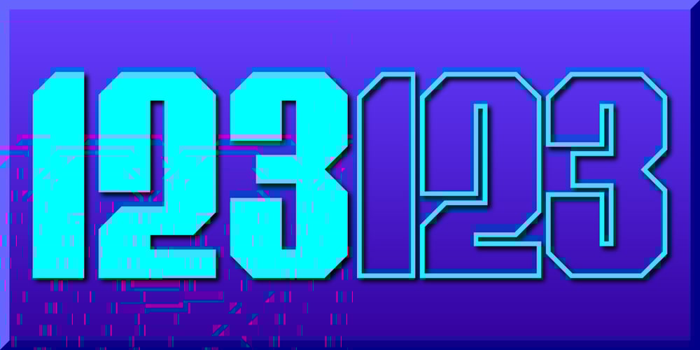 Display Digits Nine font