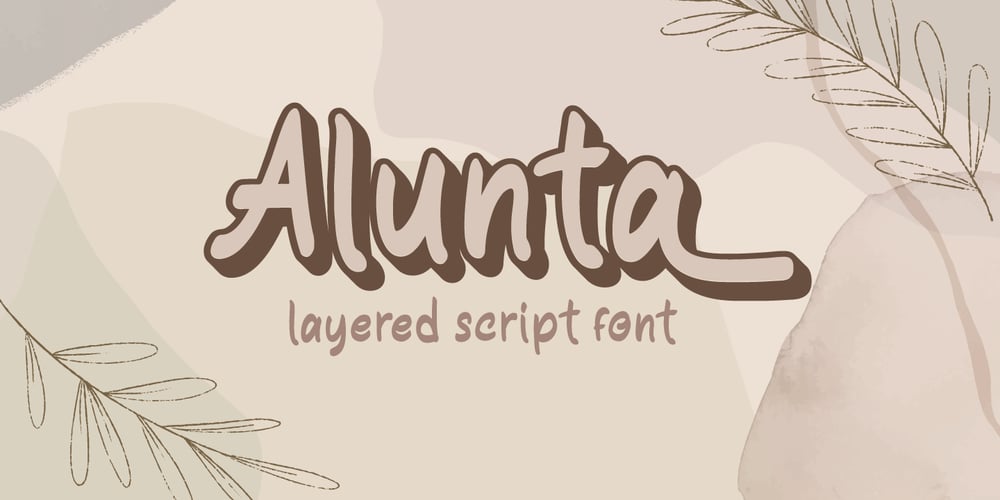 Alunta font