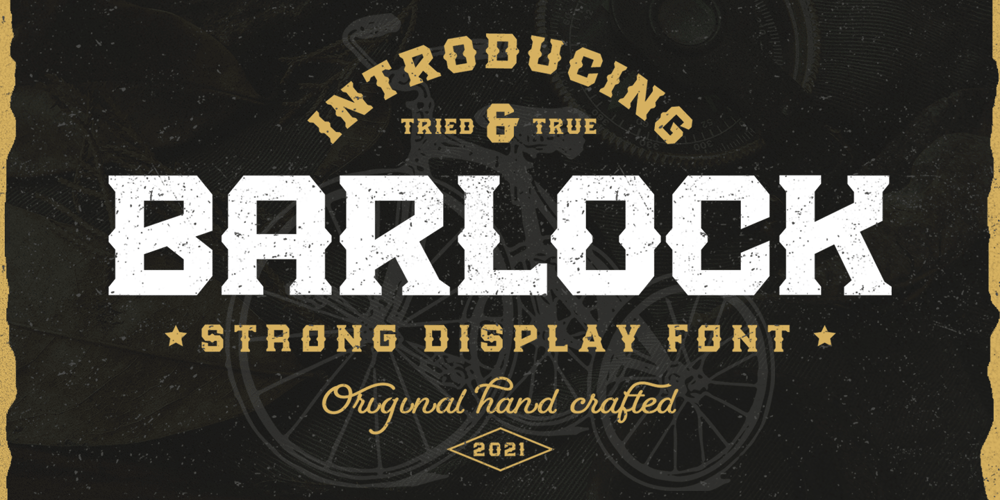 Barlock font