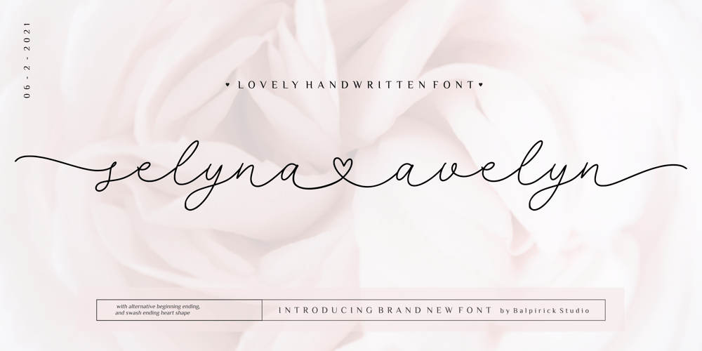Selyna Avelyn font