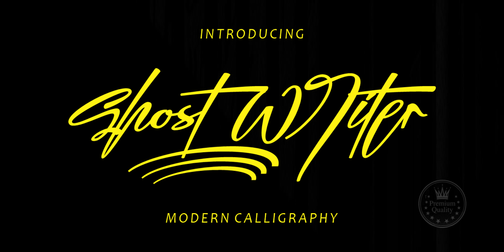 Ghost Writer font