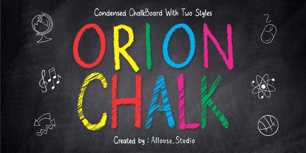 Orion Chalk font