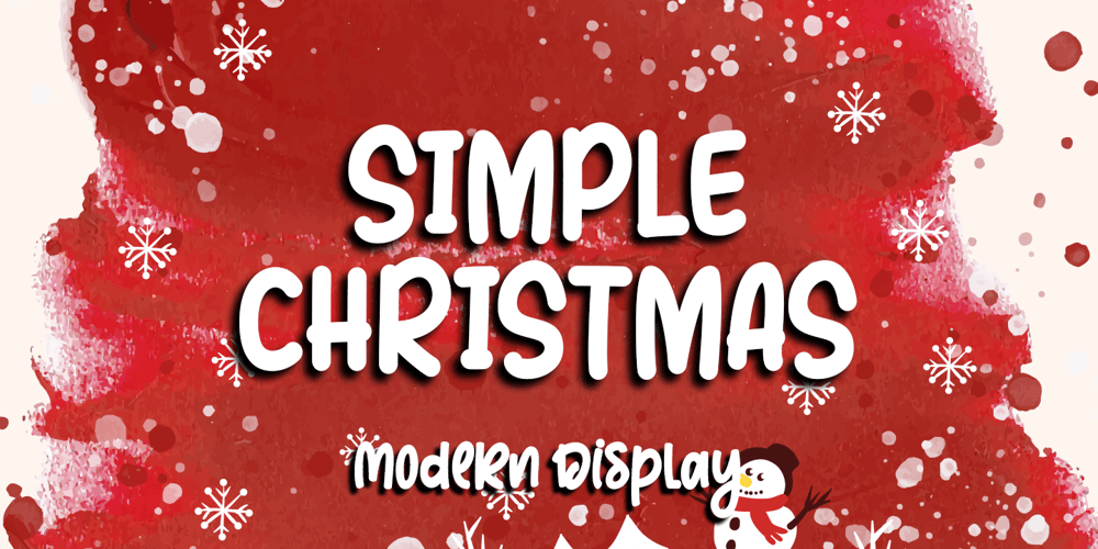 Simple Christmas font