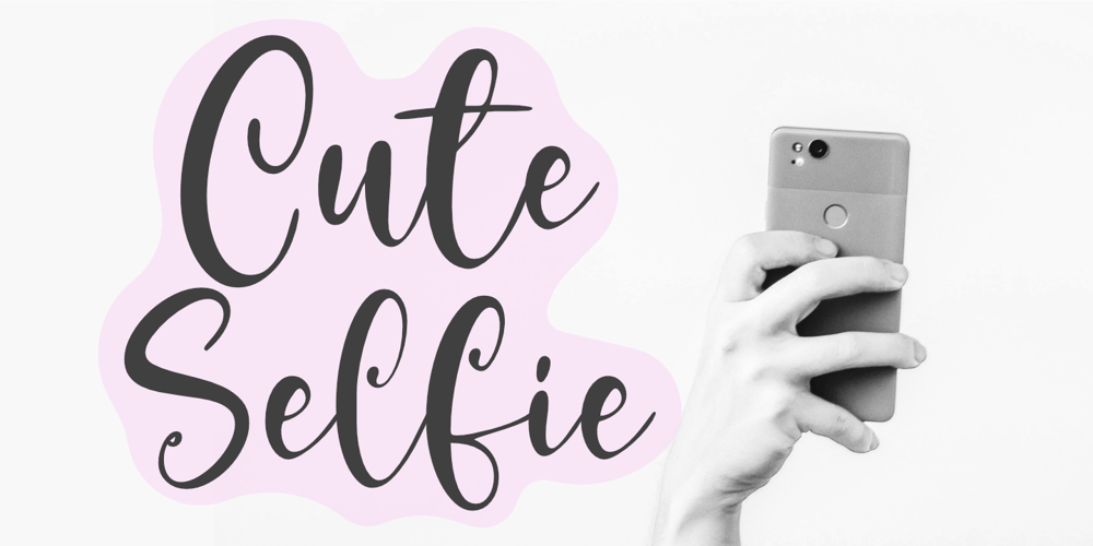Cute Selfie font