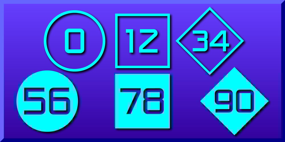 Numbers Style One font