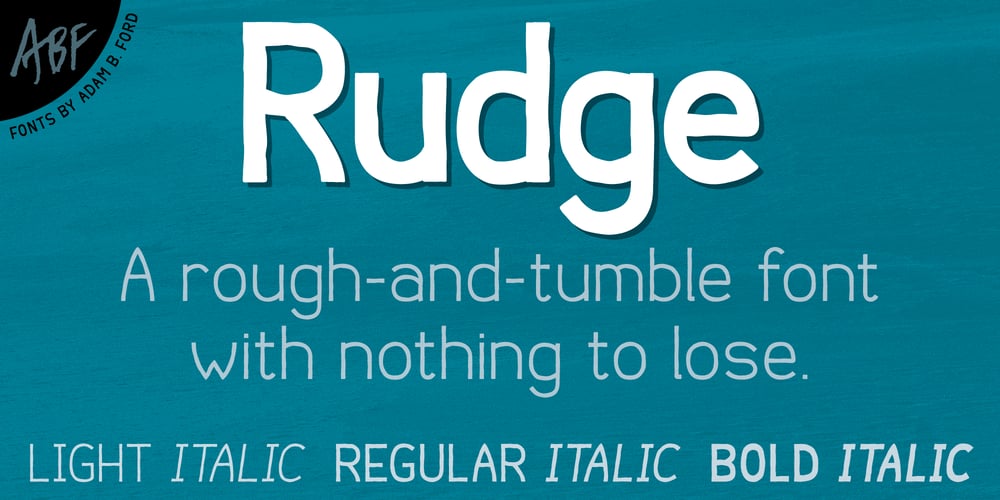 Rudge font