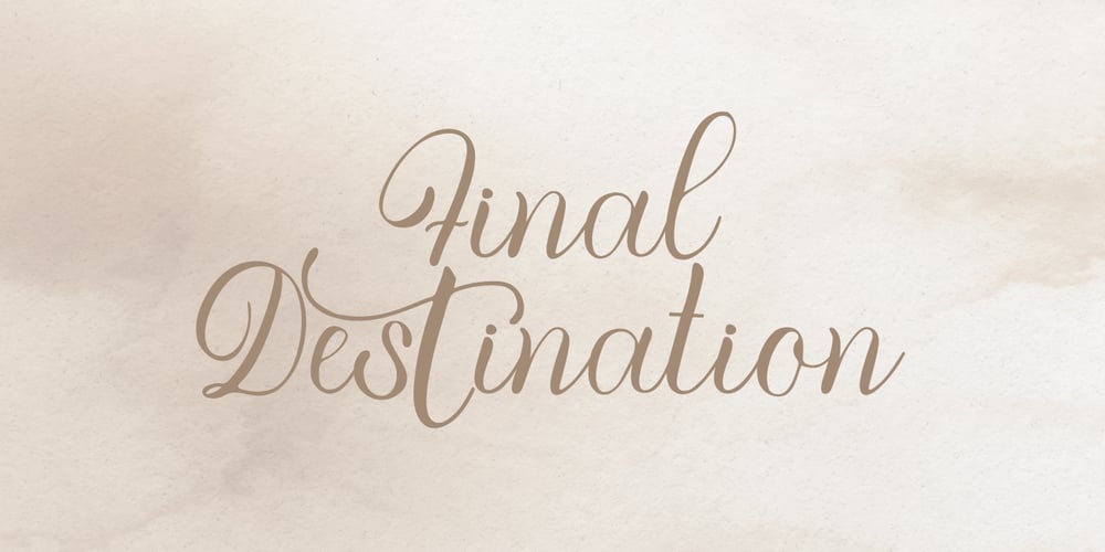 Final Destination font