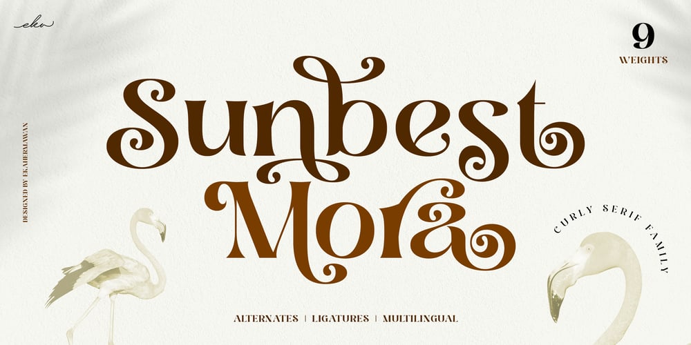 Sunbest Mora font