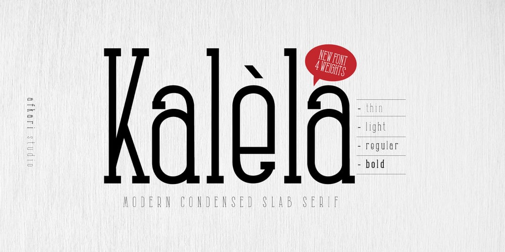 Kalela Slab font