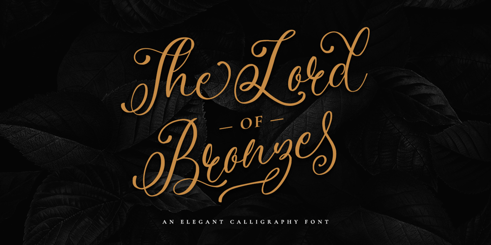 The Lord Of Bronze font