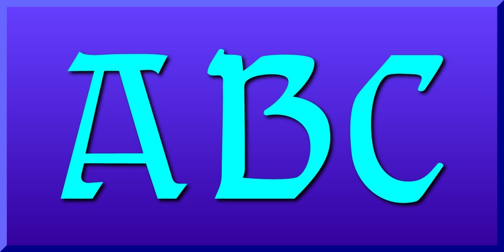 Gothic Initials Eight font
