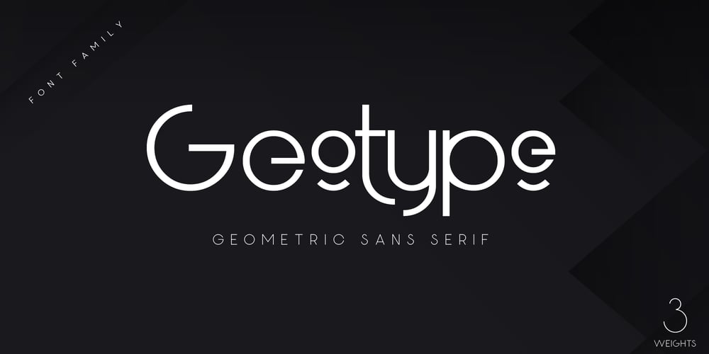 Geotype font