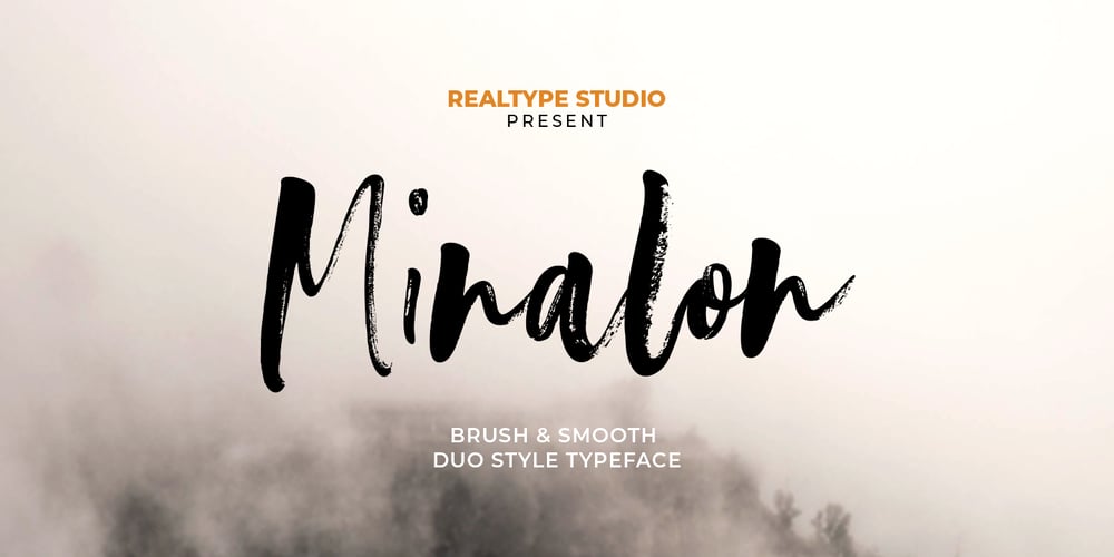Minalon Brush font