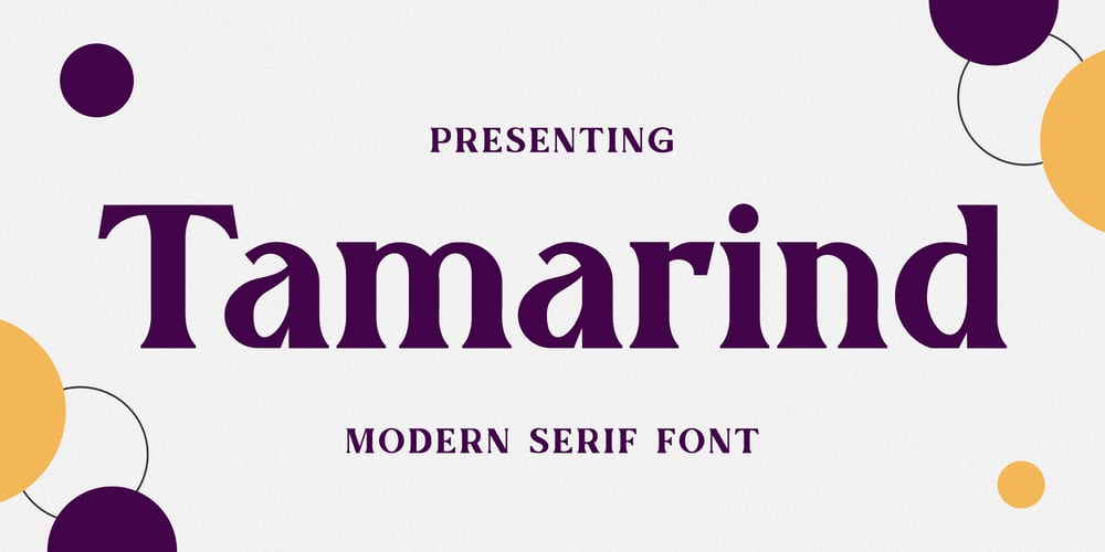 Tamarind font