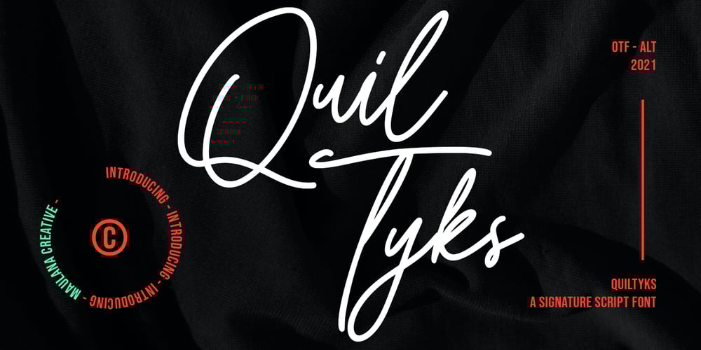 Quiltyks font