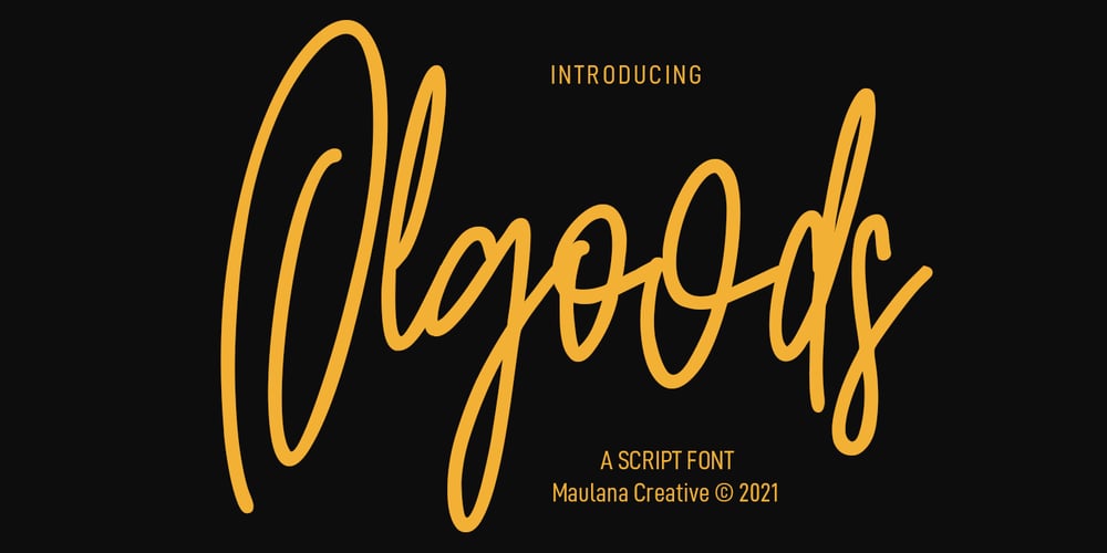 Olgoods font
