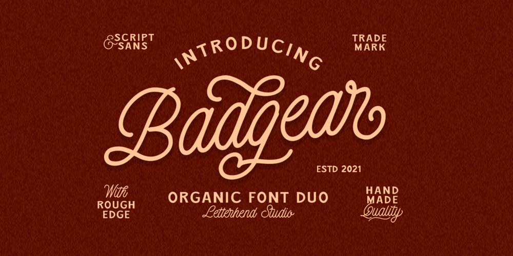 Badgear font