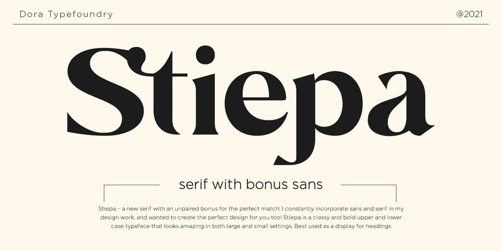Stiepa font