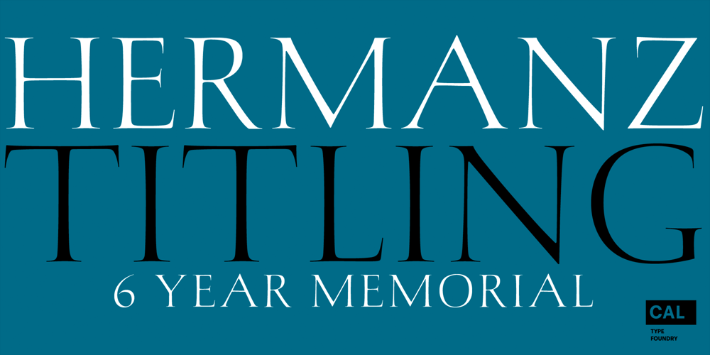 Hermanz Titling font