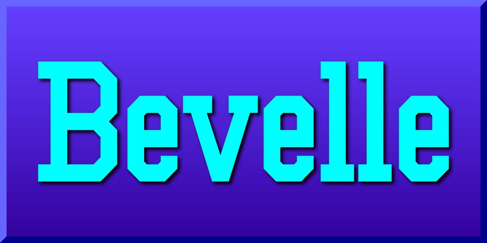 Bevelle font