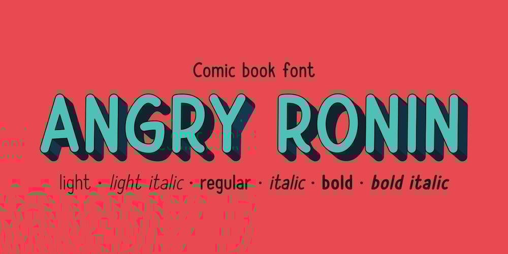 Angry Ronin font