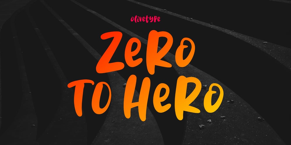 Zero To Hero font