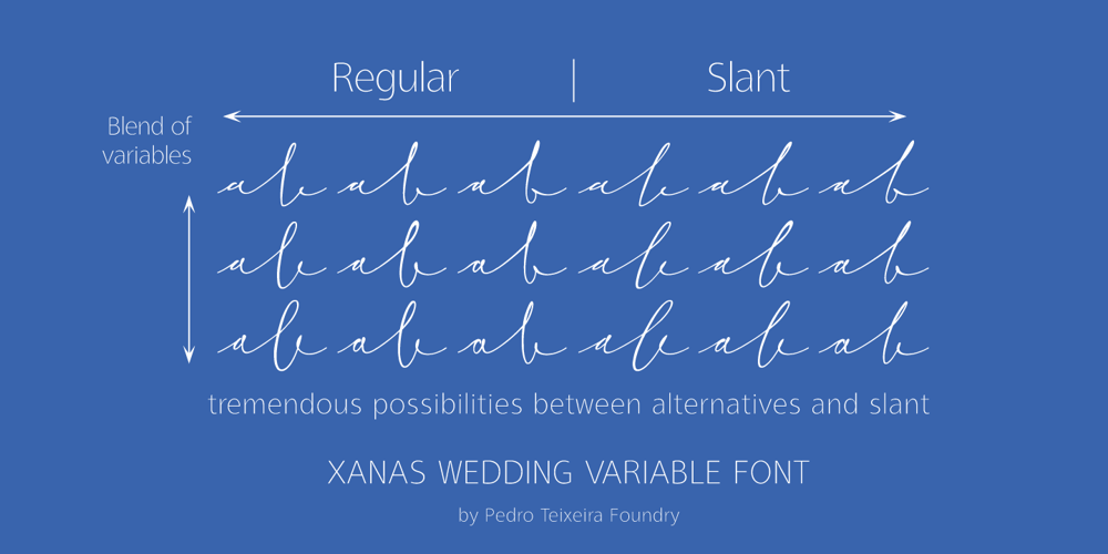 Xanas Wedding Variable font