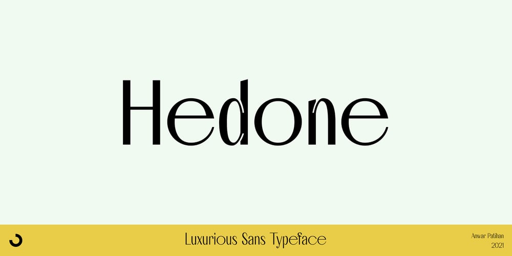 Hedone font