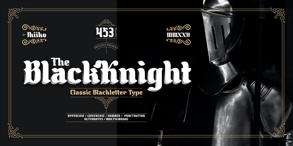 The Black Knight font