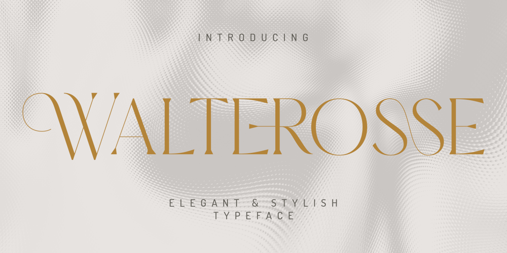 Walterosse font