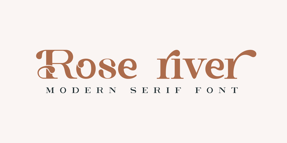 Rose River font