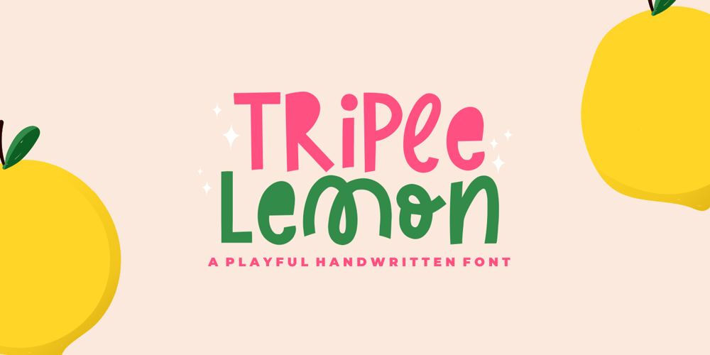 Triple Lemon font