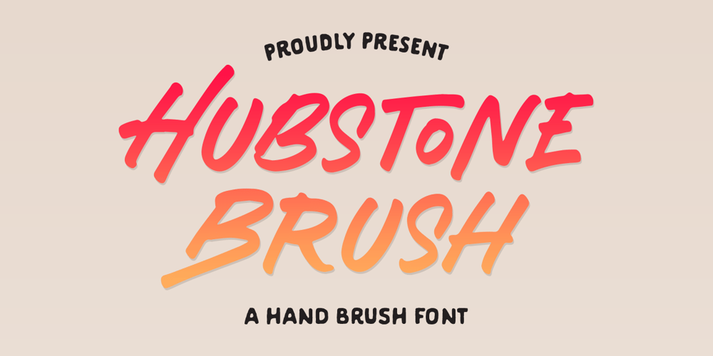 Hubstone font
