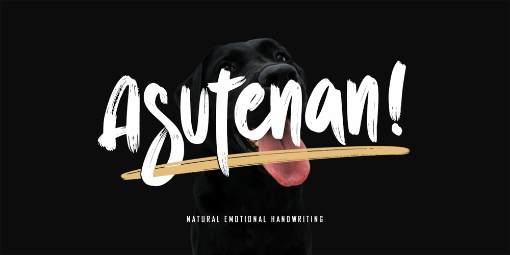 Asutenan font