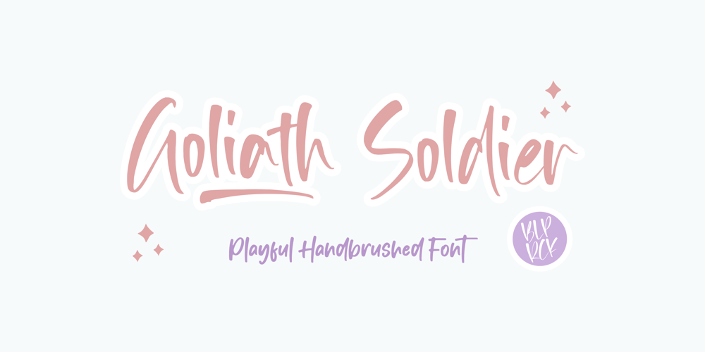 Goliath Soldier font