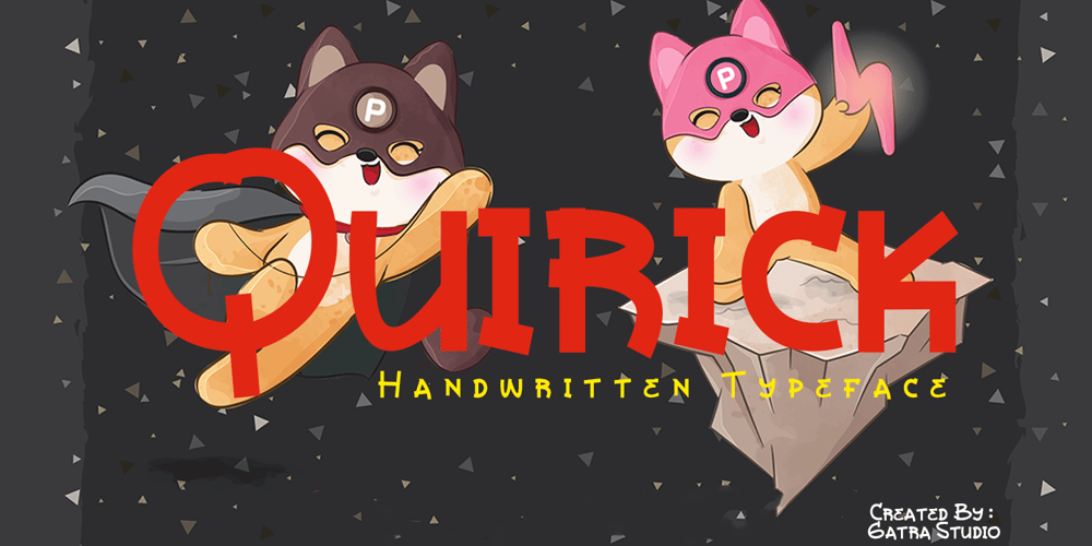 Quirick font