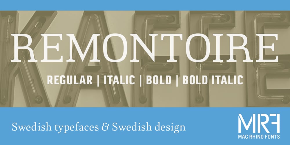 Remontoire font
