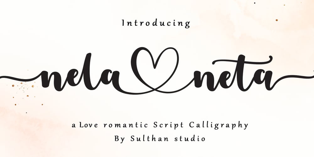 Nela neta script 1 font