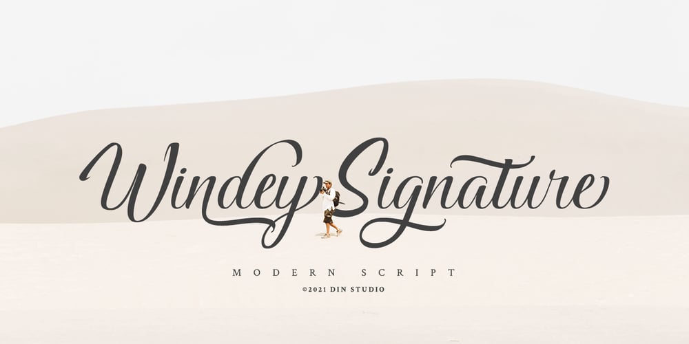Windey Signature font