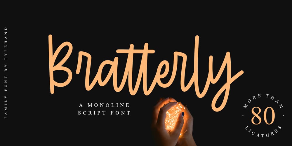 Bratterly font
