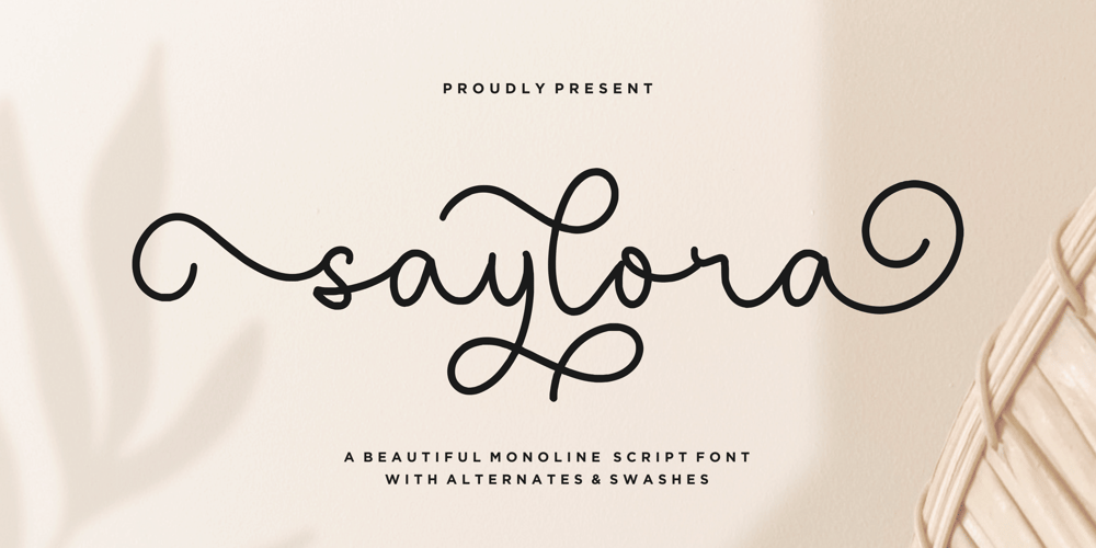 Saylora font