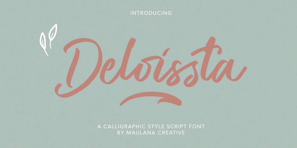 Deloissta font
