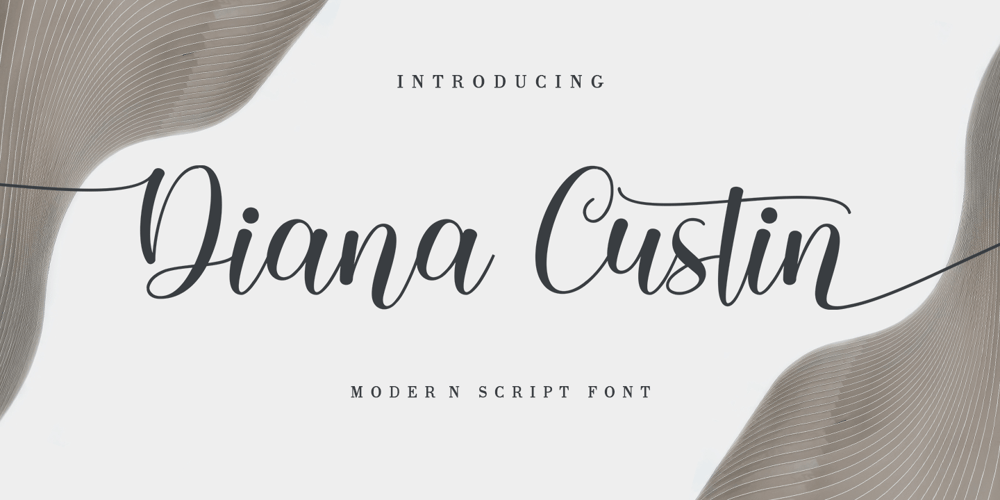Diana Custin font
