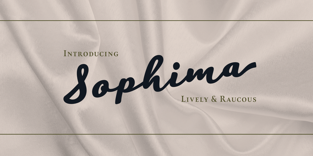 Sophima font