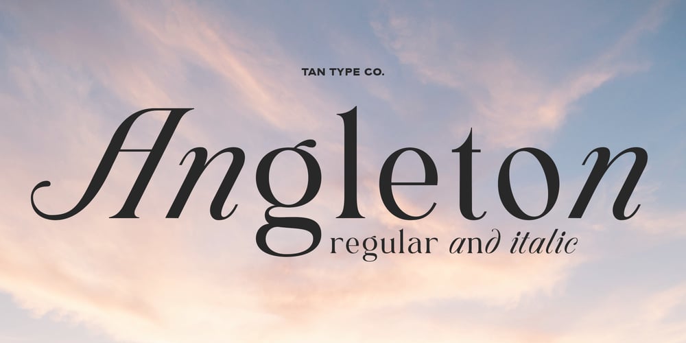 TAN Angleton font