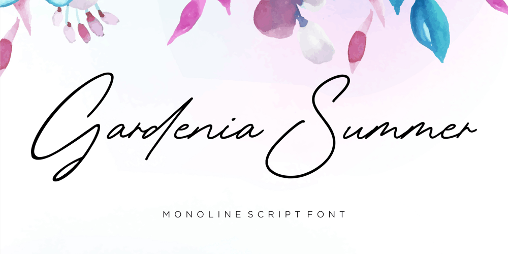 Gardenia Summer font