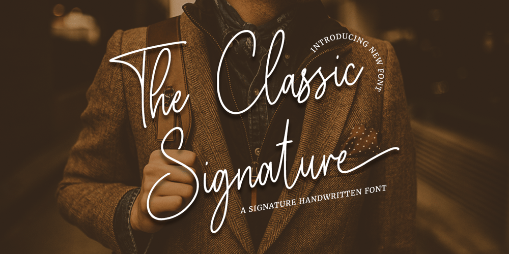 The Classic Signature font