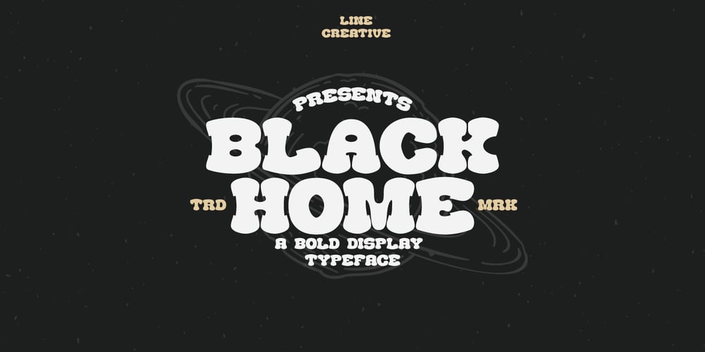 Black Home font