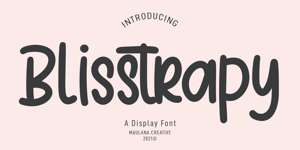 Blisstrapy font